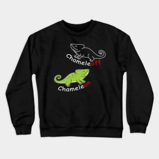 Chameleoff Chameleon Fun Design Crewneck Sweatshirt